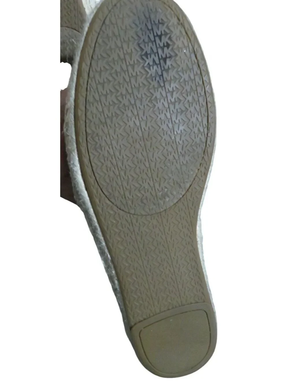 Michael Kors Darci Floral Laser Cut cutout Natural Cream Fabric Espadrille Flats
